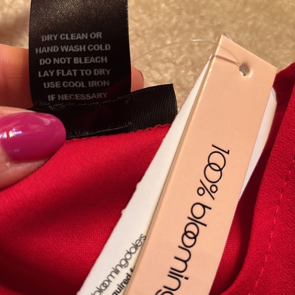 NWT  Aqua from bloodies medium l/s red dress - Picture 3 of 5